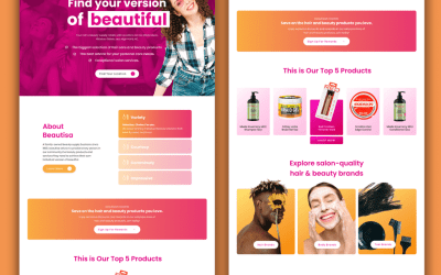 Beauty Supply Website Design